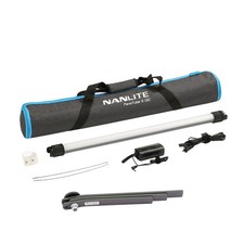 Nanlite PavoTube II 15C 2' RGB LED Tube Light with Battery and AC Power Bundle