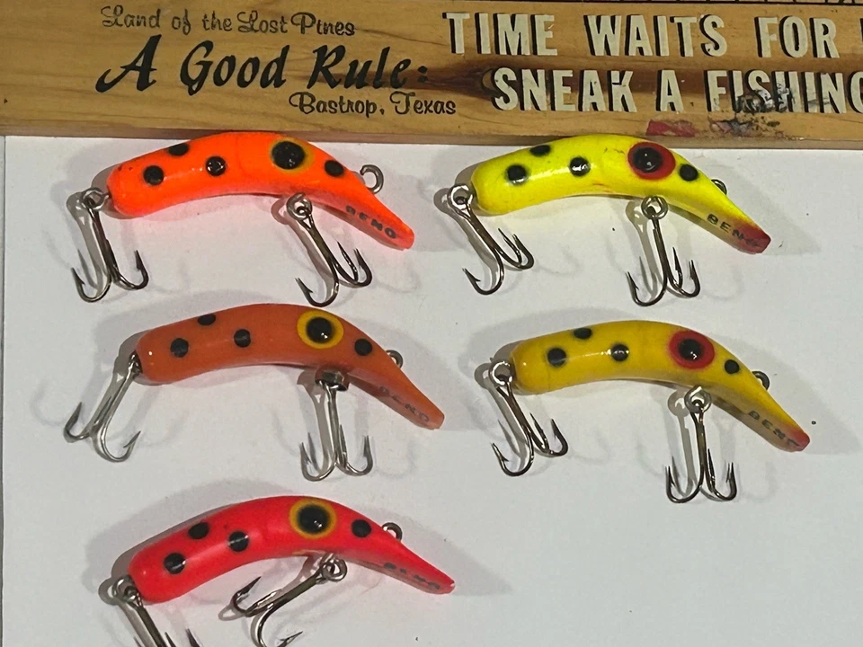 ЛОТ ИЗ 5 BENO рыболовные приманки приманки б/у снасти коробка найти... - Изображение 4 из 4