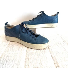 Ecco Men's Blue Casual Soft Lace Up Fashion Sneaker Size 9 Casual Urban