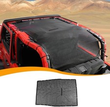 Hoolcar Mesh Sun Shade for Jeep JL, Blocks UV, Wind, Noise, Bikini Top Cover