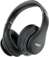 Uliptz Wireless Bluetooth Headphones, 65H Playtime, 6 EQ Sound Modes, HiFi Stere