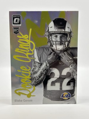 2024 Panini Optic Football Blake Corum Rookie Kings Case Hit SP #8 Rams