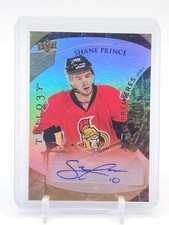 SHANE PRINCE 2015-16 UD TRILOGY ROOKIE PREMIERES LVL 2 AUTO ROOKIE GOLD Q5194