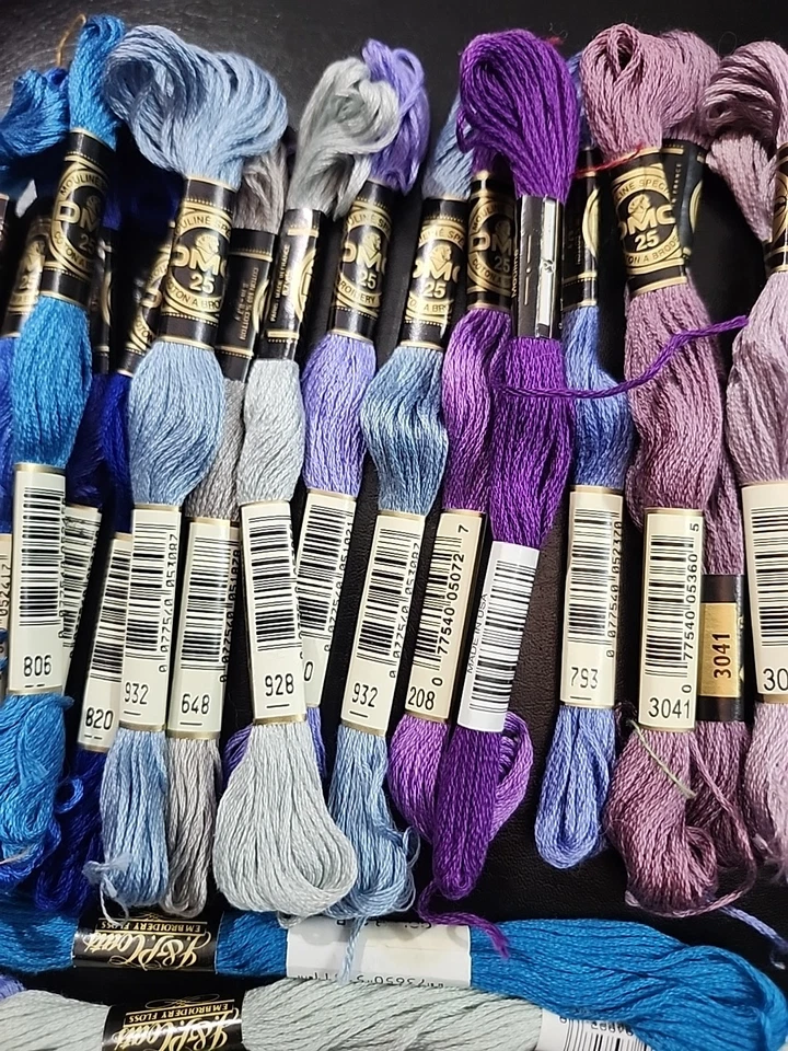 25+ Skeins Mixed Brands Cotton Embroidery Floss Mixed Lot Each New - Image 3 of 4