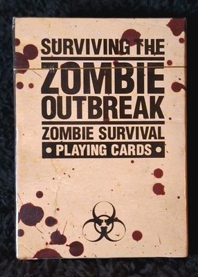 RARE New & Sealed 2013 Zombie Outbreak Survival NMR Aquarius Playing Cards 