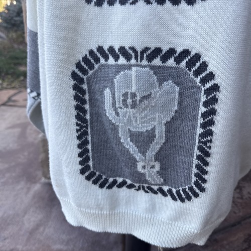 Suéter De Colección MARTELLO 50/50 Mezcla de Lana Cuello Alto Dinamarca Raro Tema Occidental - Imagen 4 de 19