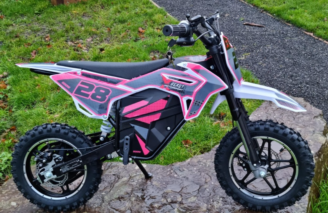 X Beast Motorsport - Electric 36V Mini Motorbike Dirt Bike 800W PINK - Off-Road