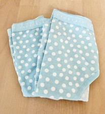 SET of 2 Victoria's Secret High-Leg Brief Cotton BLUE  POLKA DOT LARGE -- NEW