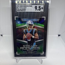 2023 Panini Rookies & Stars Bryce Young Stellar Rookies Green Prizm /5 SGC 9.5