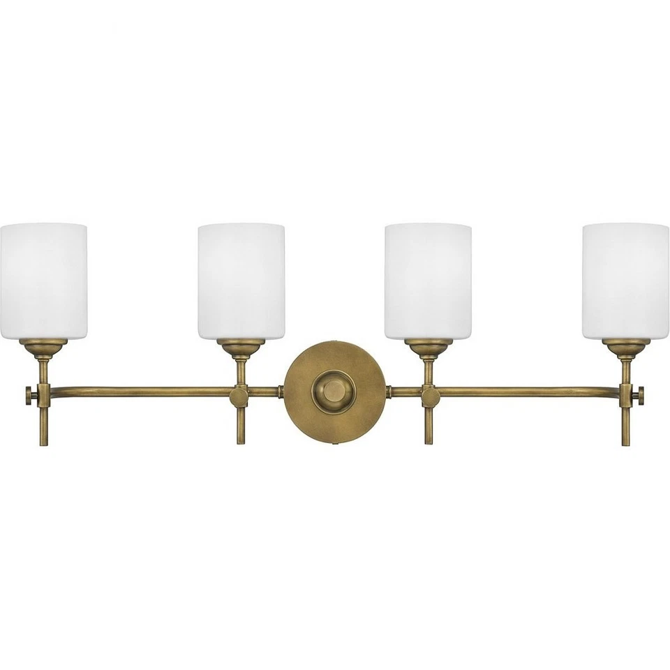 Aria - Tocador de baño de 4 luces en estilo de transición - 10 pulgadas de alto y 31,25 pulgadas Foto 2 de 4