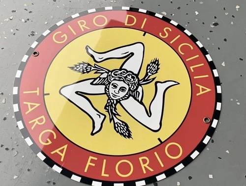 Hi Gloss Targa Florio Racing Vintage  Style Metal Sign