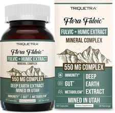 Ácido Fúlvico + Ácido Húmico Complejo Mineral 500mg Cápsulas
