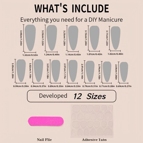24pcs Black Ultra Long Gothic Style Long Pointed Press On Nails, Halloween - Picture 4 of 6