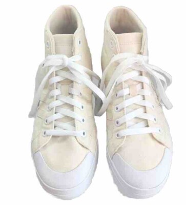 Adidas Bravada Mid Ivory Canvas Skateboard Sneaker GY5042 Women Size 8.5