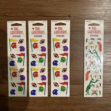 RARE Vintage Mrs. Grossman's 4 Packs Lot New Stickers 1999 Scrapbook Grossman