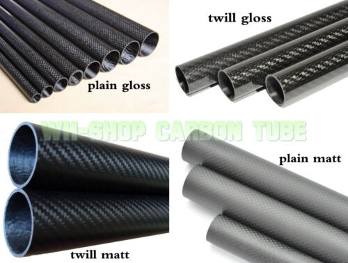 3K Carbon Fiber Tube OD 5 6 7 8 9 10 11 12 13 14 15 16 17 18 19 20 x 500mm Poles - Picture 4 of 5