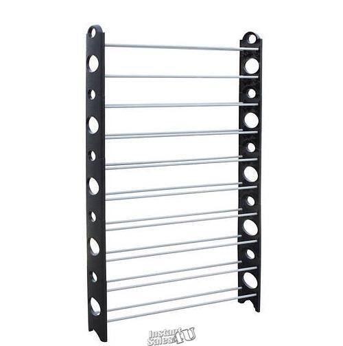 Home Basics Sunbeam - 50-Pair Metal Shoe Rack Assembly Requi