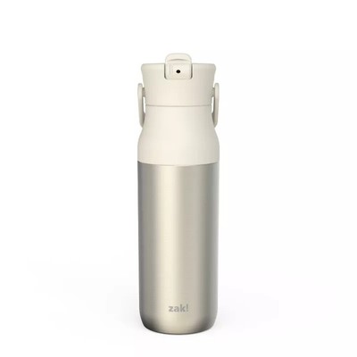 Zak Designs Harmony Encore 32oz Stainless Steel Double Wall Vacuum Bottle Straw