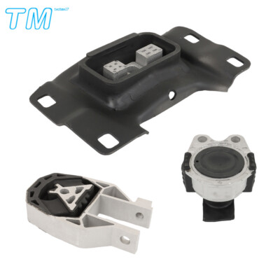 3× Engine Motor & Trans Mount Kit For 2012-2018 Ford Focus 2.0L L4 Auto Trans.