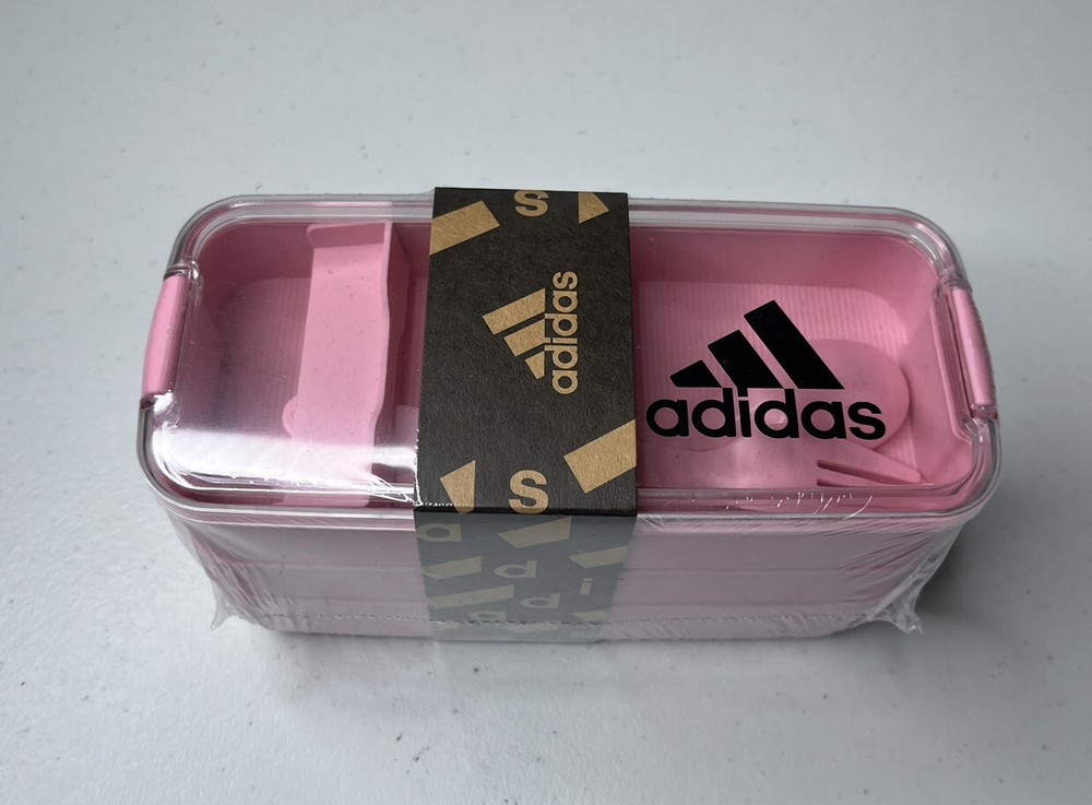 Adidas Pink Bento Lunch Box New With Tags