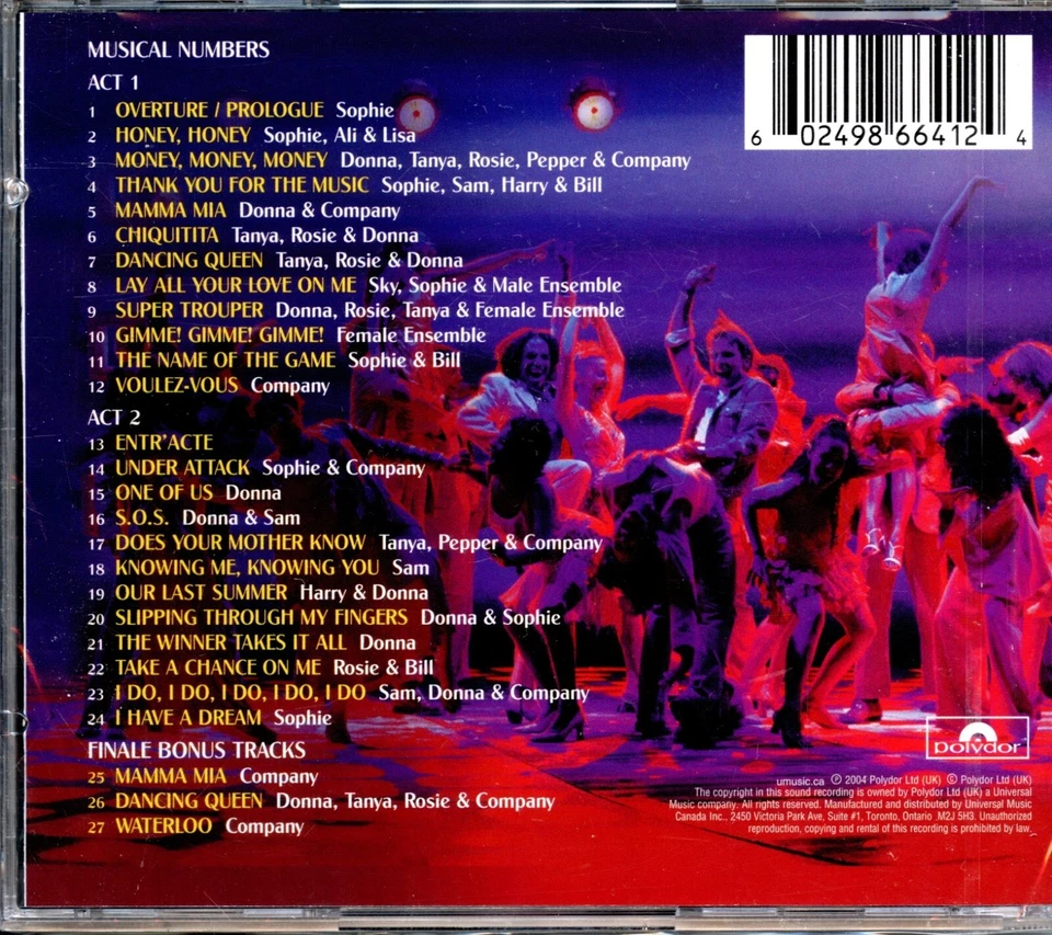 Mama Mia - Special Edition Original Cast Recording - Image 2 of 2