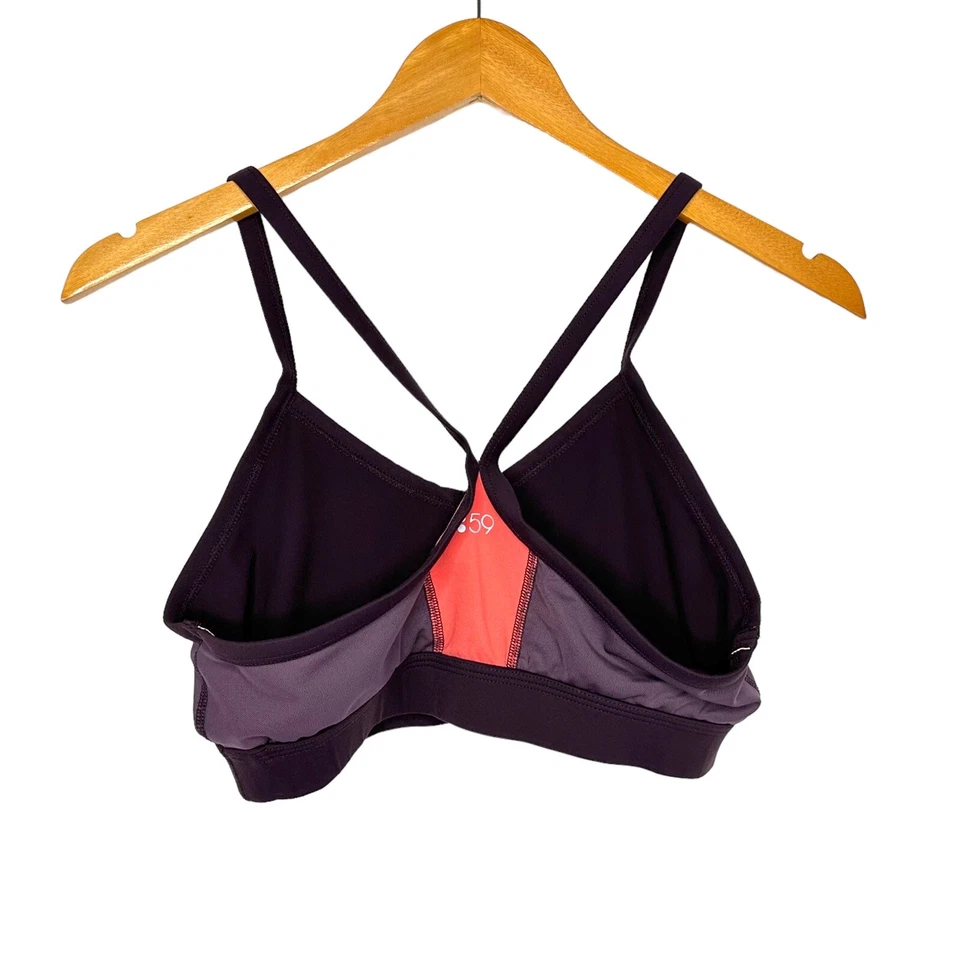 Sujetador deportivo Splits59 para mujer ropa deportiva talla grande púrpura atlético no acolchado Foto 2 de 4