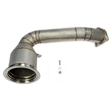 UPGRADE DOWNPIPE EDELSTAHL 76MM 200 ZELLER KAT HITZESCHUTZ FÜR PANAMERA 971