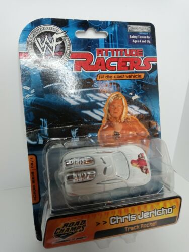 2001 Road Champs WWF WWE  Attitude Racers CHRIS JERICHO Track Rocket White  - Picture 1 of 7
