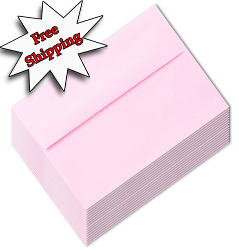 100 A7 rosa Pastell Umschläge für 5x7 Grußkarten Einladung Ankündigung Dusche7