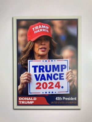 Donald Trump 2024  Lyin Harris Custom ACEO Card MAGA 50% Donated 2 Team Trump