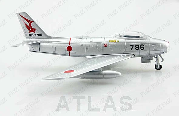 Japan JASDF F-86 F Sabre 1:100 diecast Aircraft plane Atlas Jet Model - Image 3 of 4