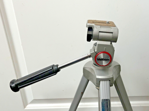 VTG 60s/70s VELBON VE-3C ALLOY CAMERA TRIPOD EX! - Picture 3 of 10