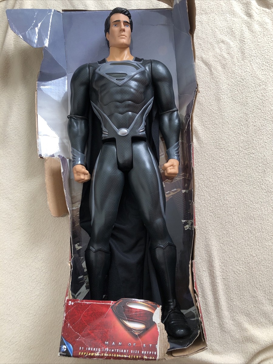 Superman 31 inch Giant Size figure Kryptonian Man of Steel black