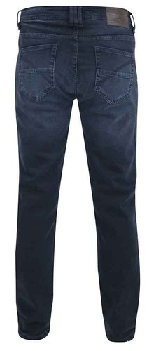 Duke D555 Tall Mens Dark Wash Stretch Denim Jeans 40-50" 1959 Fit 36" Leg 501400 - Picture 3 of 5