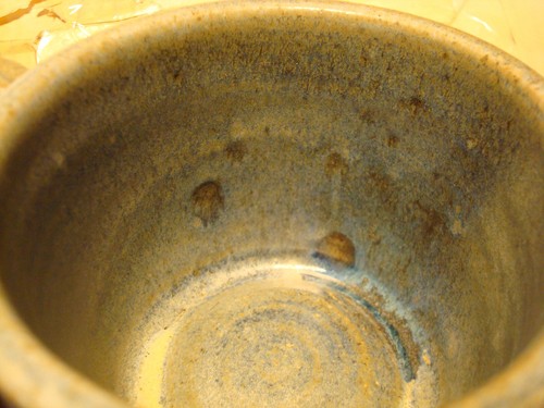 James Campbell Art Pottery Mug robin egg blue signed dated - Picture 8 of 9