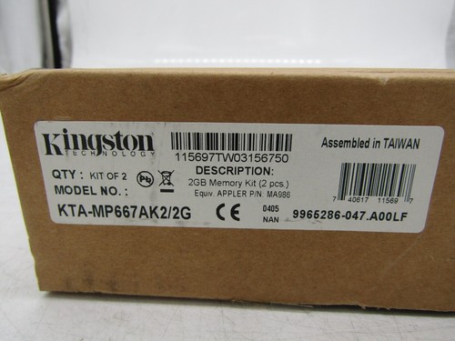 Kingston KTA-MP667AK2/2G 2GB Memory Kit - Picture 2 of 3