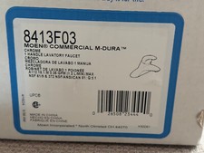 Moen 8413F03 Commercial M-Dura Chrome Single Handle Lavatory Faucet Bathroom