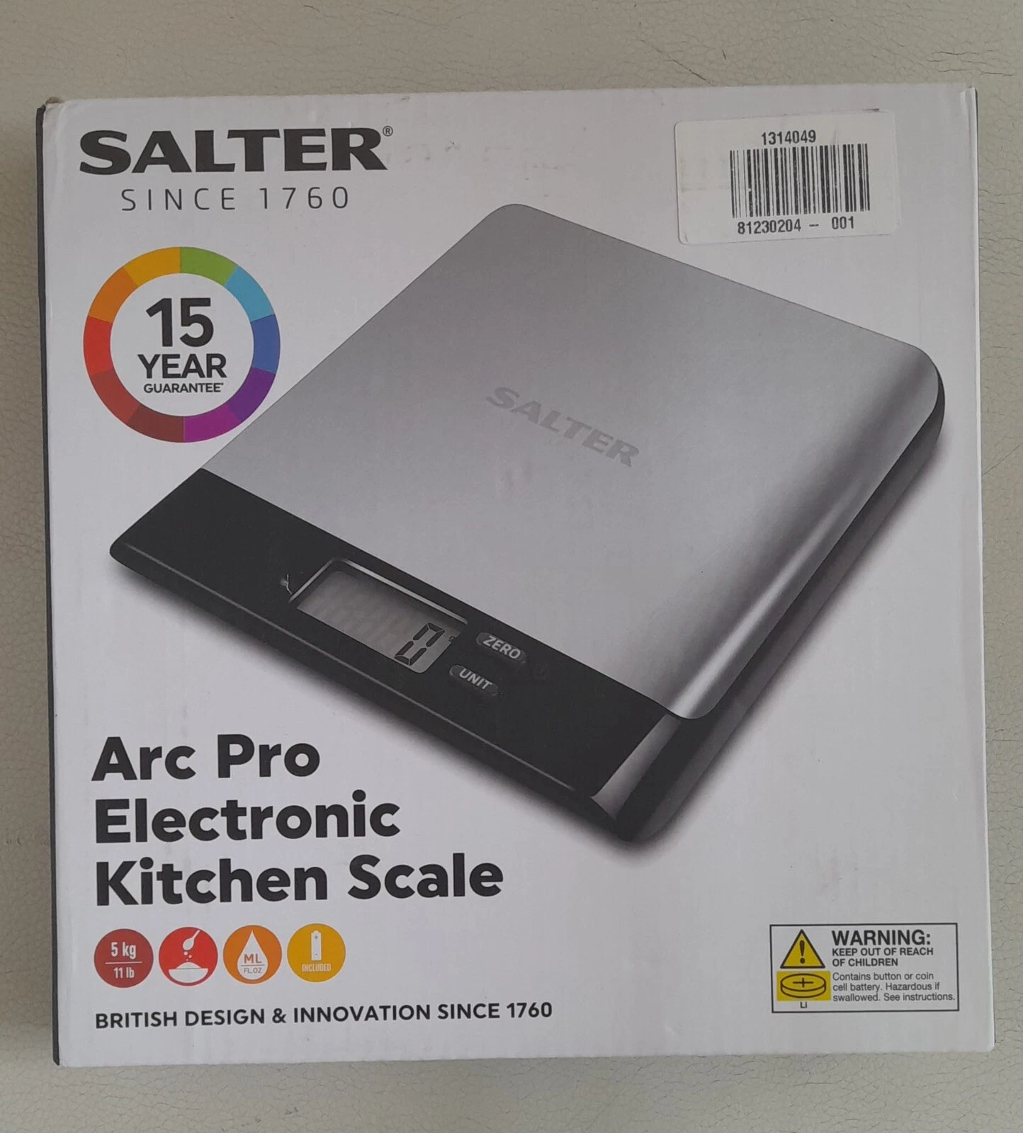 Salter Arc Pro Digital Kitchen Scale