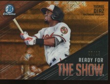 Yusniel Diaz 2019 Bowman SP Mega Box Mojo ORANGE Refractor RC /25 Rookie Card
