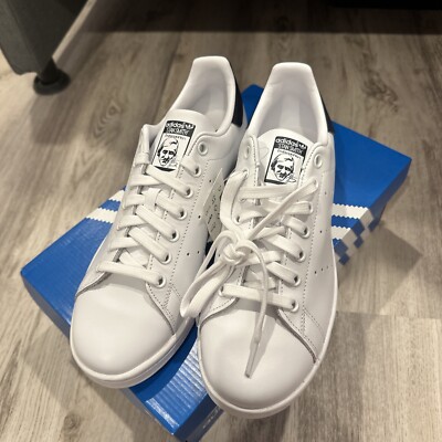 Adidas Stan Smith Black And White Sneakers Women Size 8