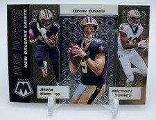 2020 Mosaic Football Flea Flicker Drew Brees Alvin Kamara Michael Thomas MINT🔥