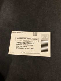 heavy shreddin nes registration card Insert Parker Brothers