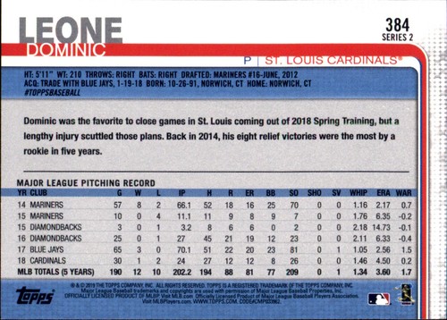 2019 Topps All-Star VARIANTE ARGENT #301 - #452 Choisissez votre propre JOUEUR D'ÉQUIPE FAV - Photo 177 sur 305
