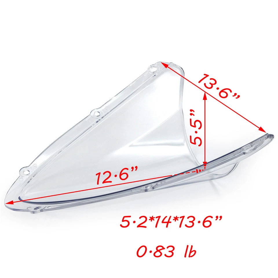 Parabrisas transparente de doble burbuja para Suzuki GSXR600 / GSXR750 2008-2010 Foto 2 de 4