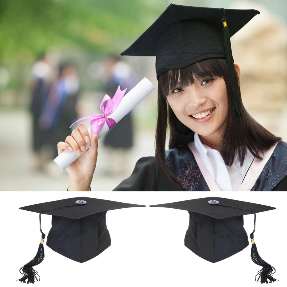 Unisex Adult Graduation Cap Student Graduation Hat with Adjustable Tassel  for Men and Women Accessory Supplies