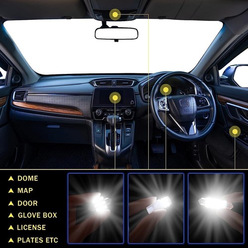 20pcs LED Interior Lights Bulbs Kit Car Trunk Dome License Plate Lamps 6000K T10 - Picture 6 of 13