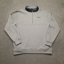 Marucci Mens Sweatshirt Size Medium Gray Pullover 1/4 Zip Jacket Baseball Fleece