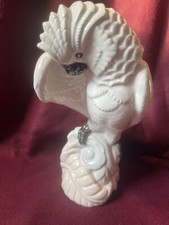 Sehr großer weißer Kakadu , Firma Teichert, signiert von Hans Wrede