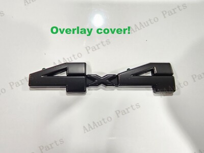 1PC 4X4 4 X 4 Matte BLACKOUT EMBLEM BADGE OVERLAYS SET 2022+ TUNDRA OEM