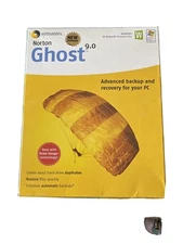 Norton Ghost 9.0 + Manual PC CD hard drive data files backup recover utility!